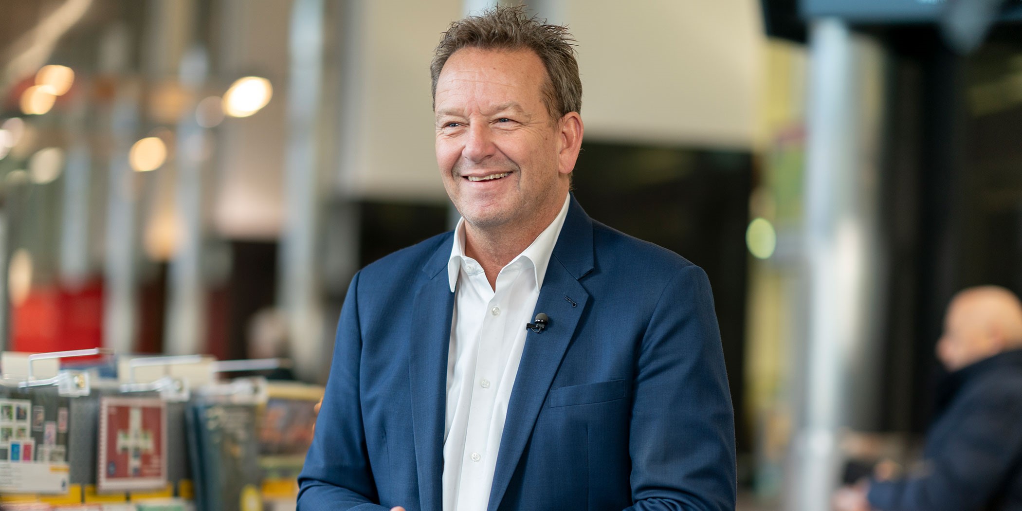 Thomas Baur, Leiter PostNetz, in der Postfiliale Aarau im Januar 2023