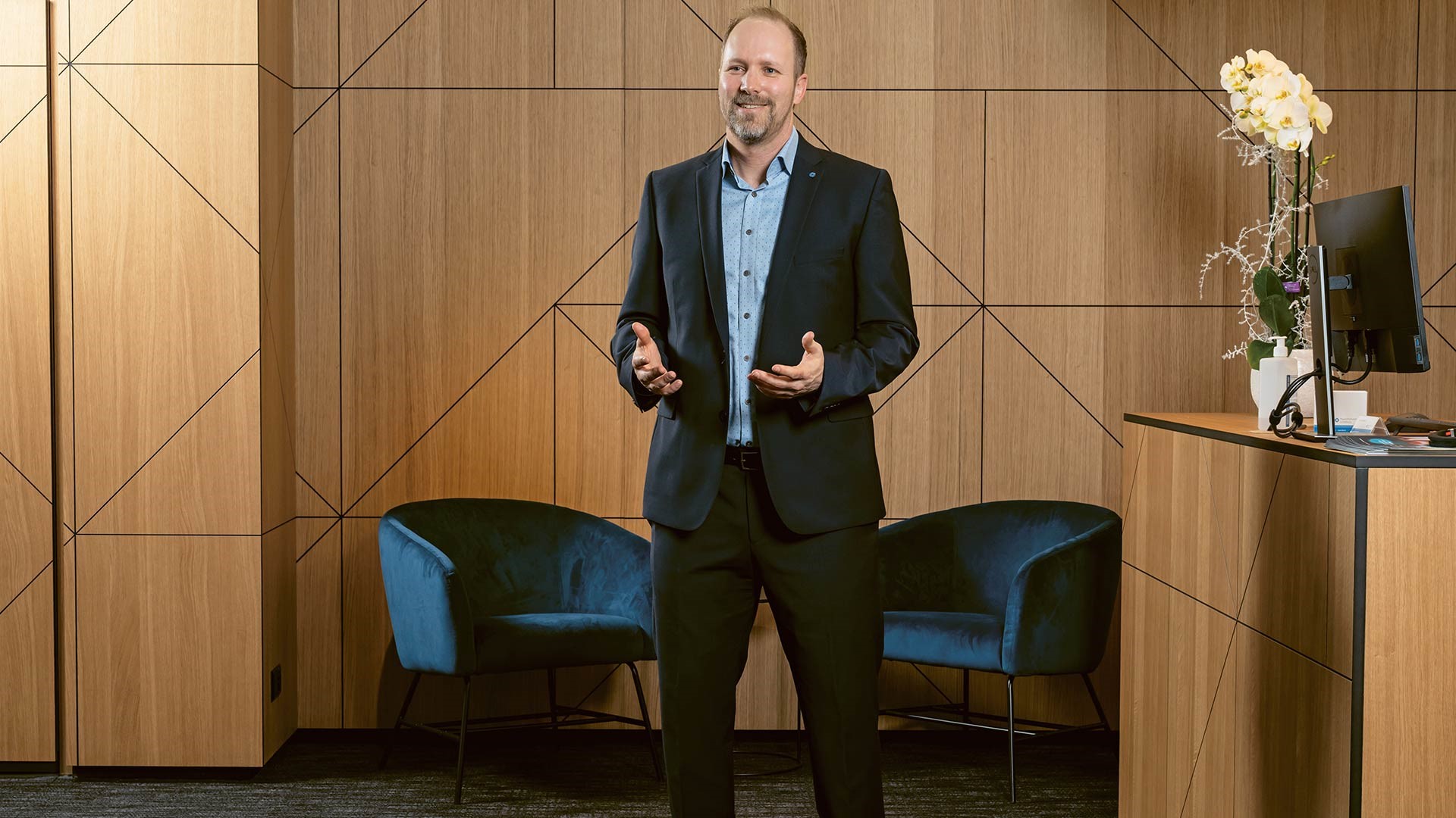 Philipp Stalder, Leiter der «Hypi»-Geschäftsstelle in Wildegg