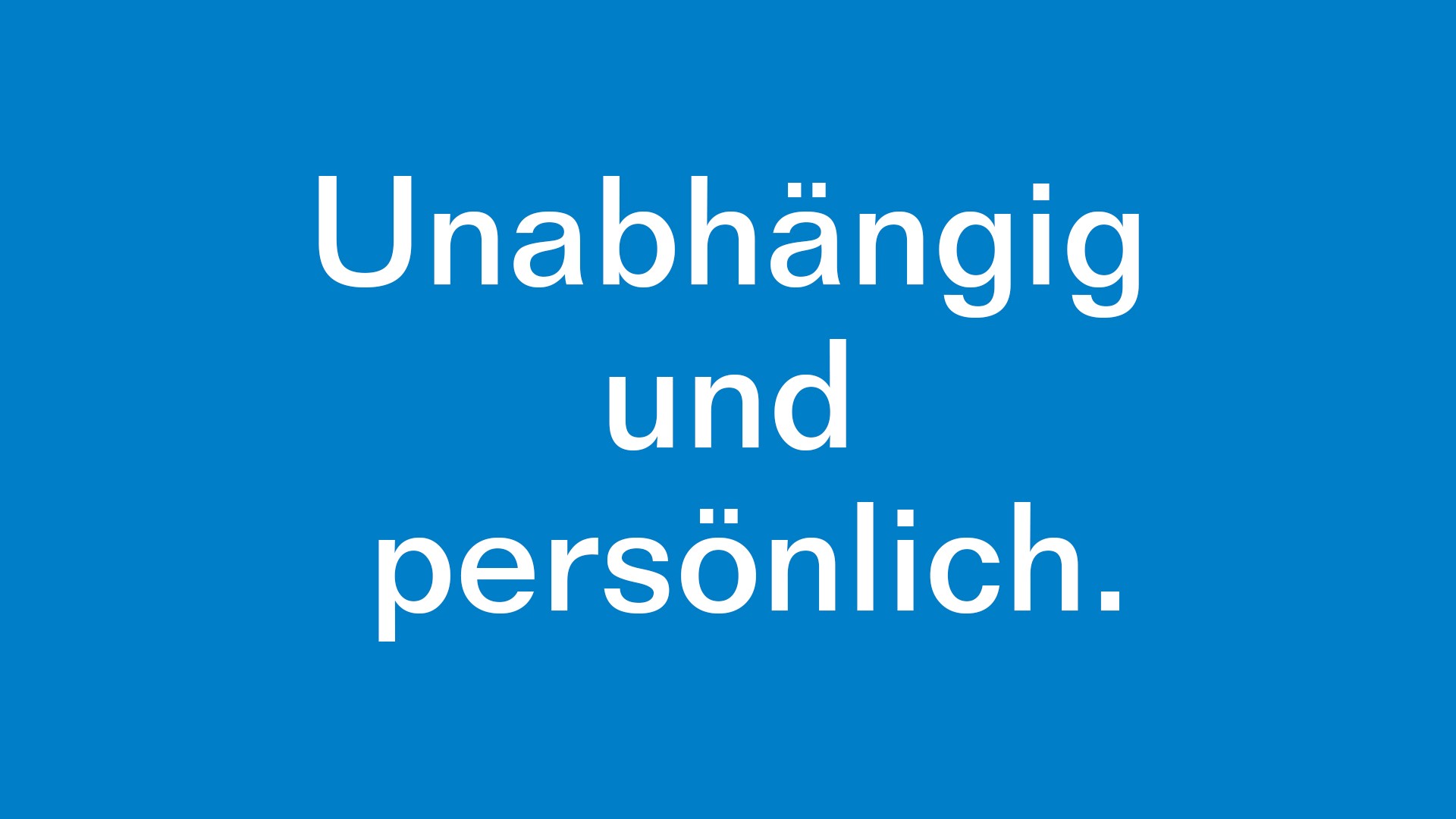 Unabhängig