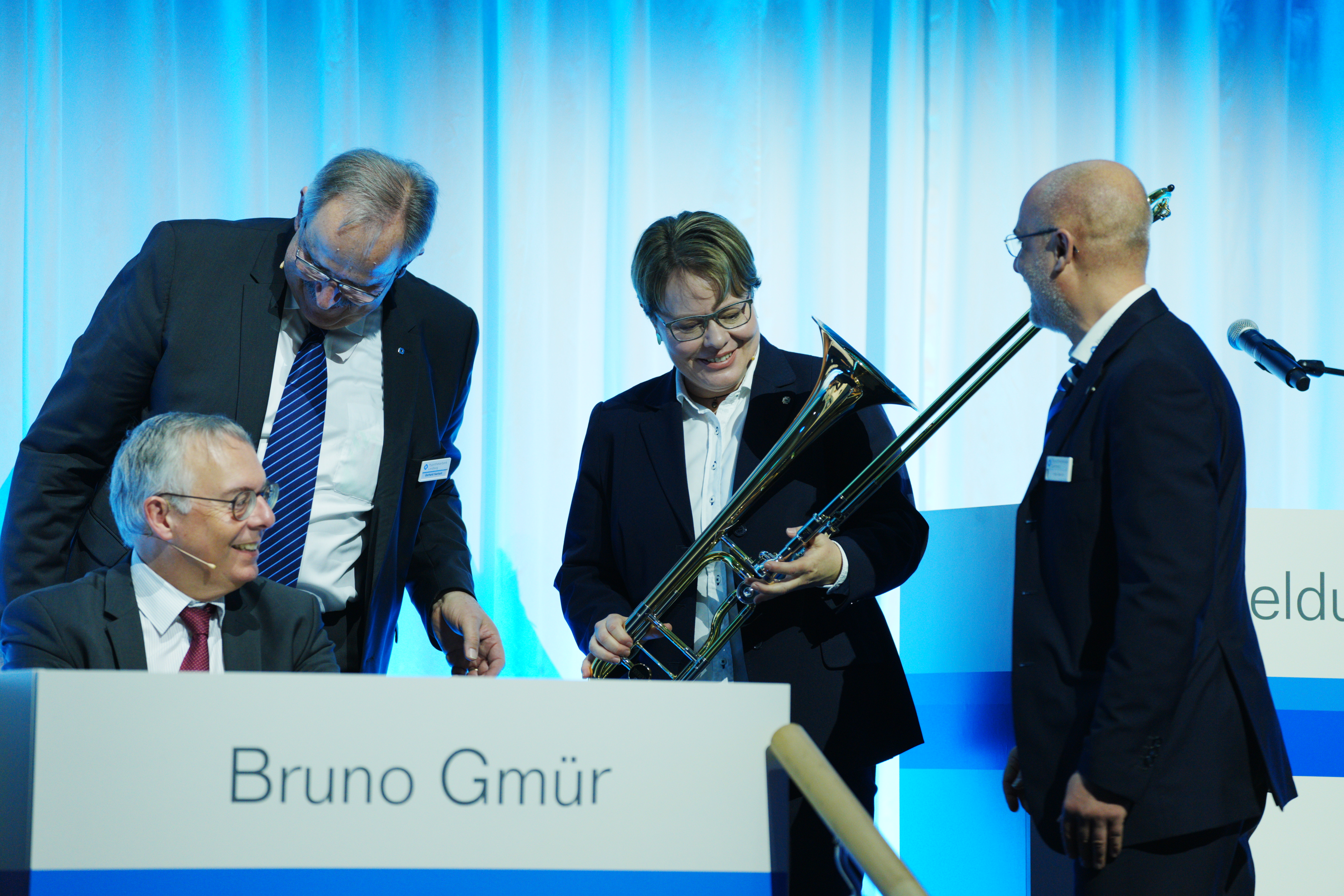 Marianne Wildi Mit Posaune