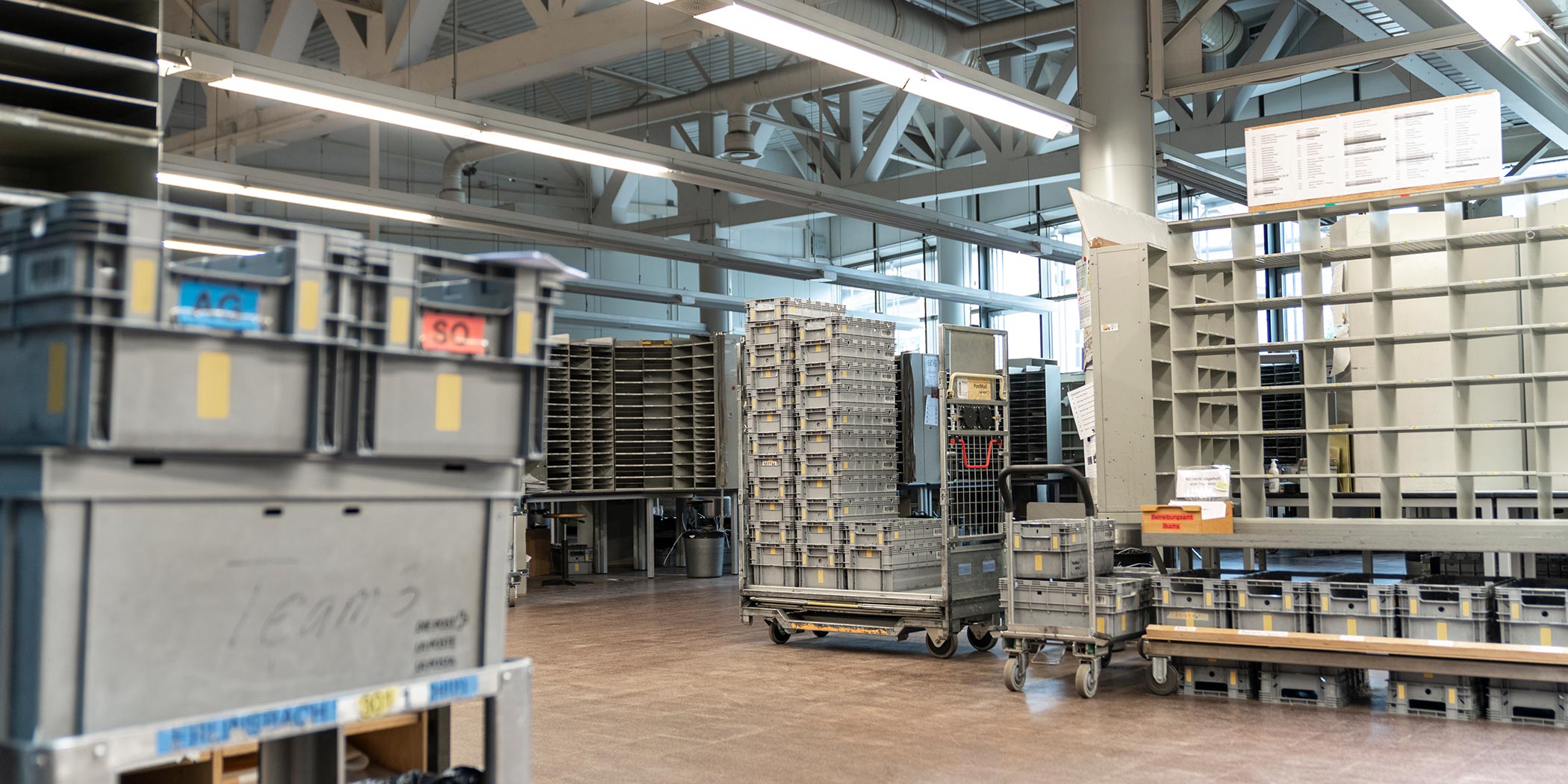 Postfiliale Aarau Speditionsraum
