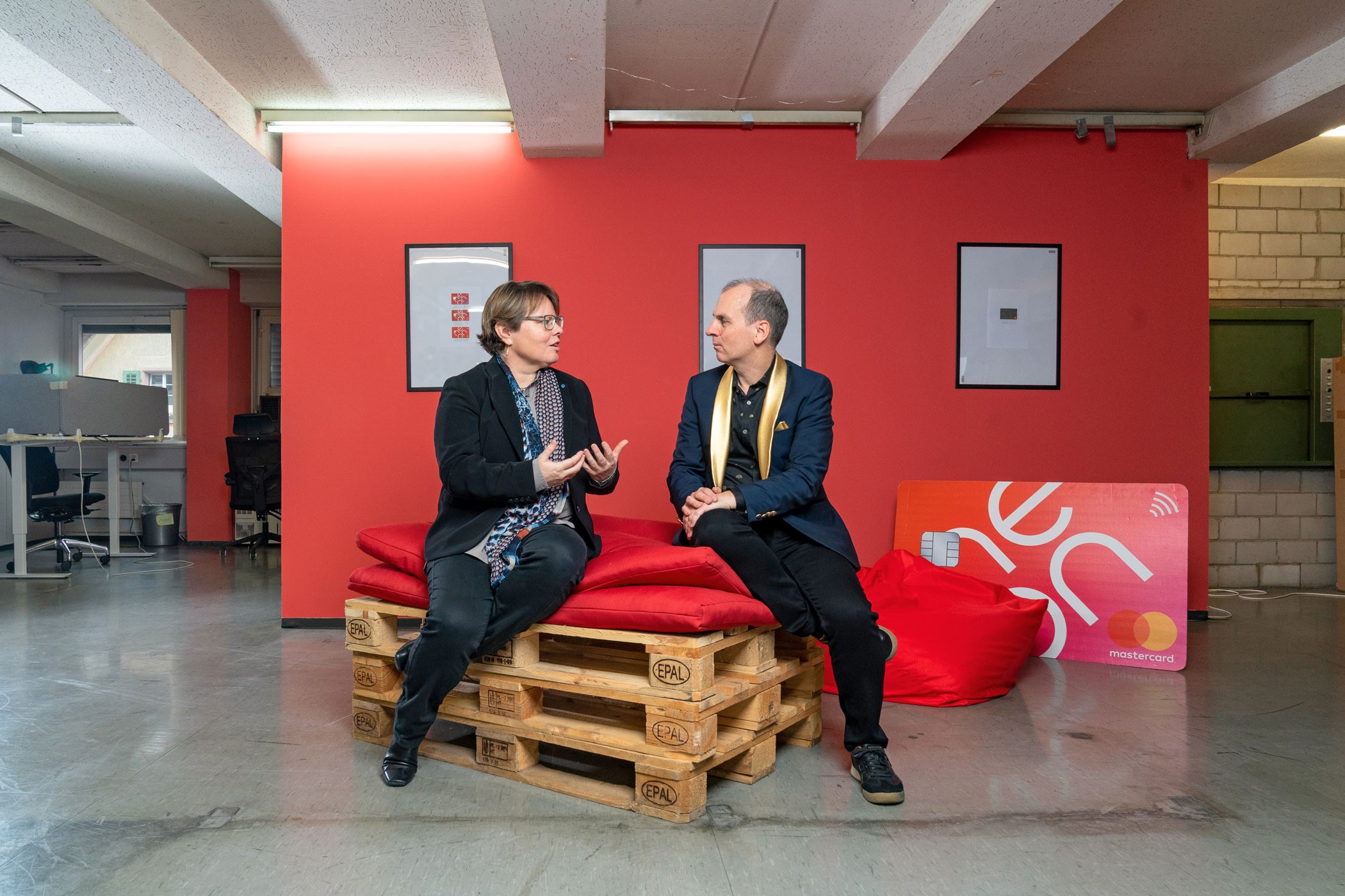 Marianne Wildi, CEO der Hypothekarbank Lenzburg, im Gespräch mit Neon-Investor und Online-Pionier Roland Brack