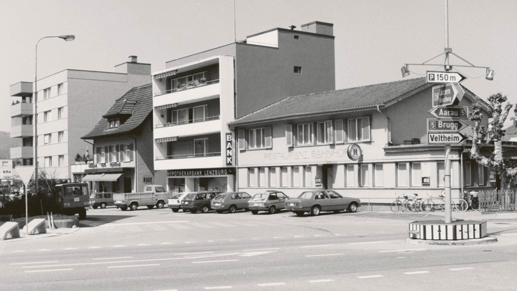 Aussenansicht der 1973 eröffneten Geschäftsstelle in Wildegg