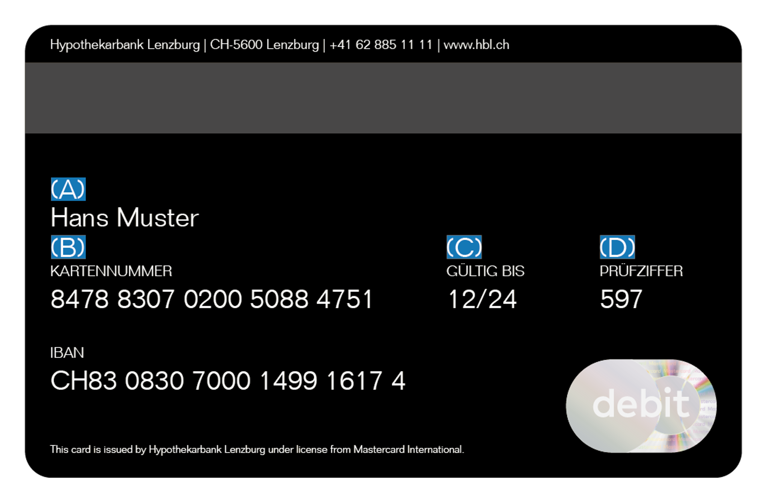 Rückseite Debit Mastercard CMYK